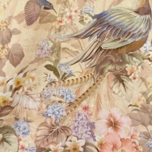 Zimmerman summer fashion linen floral pat-tern mid-length dress - Picture 3 of 12